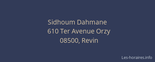Sidhoum Dahmane