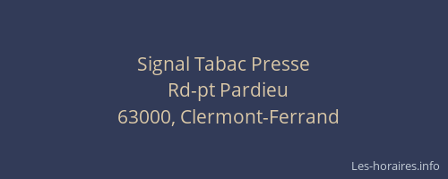 Signal Tabac Presse
