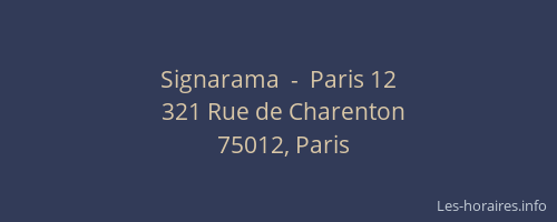 Signarama  -  Paris 12