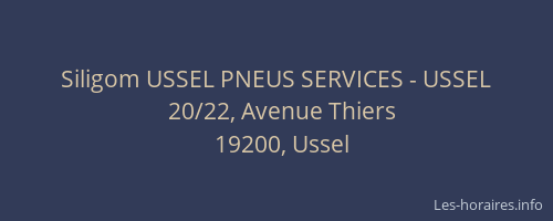 Siligom USSEL PNEUS SERVICES - USSEL