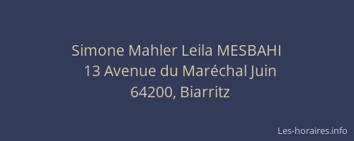 Simone Mahler Leila MESBAHI