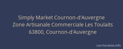 Simply Market Cournon-d'Auvergne