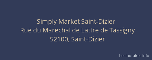 Simply Market Saint-Dizier