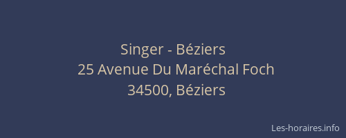 Singer - Béziers