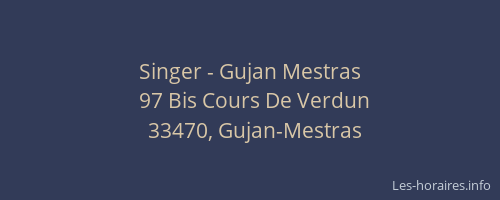 Singer - Gujan Mestras