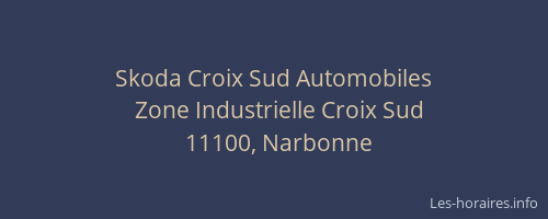 Skoda Croix Sud Automobiles