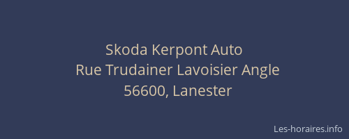 Skoda Kerpont Auto