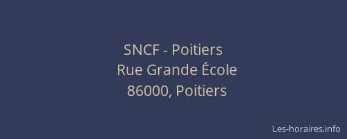 SNCF - Poitiers