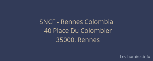 SNCF - Rennes Colombia