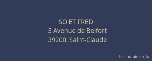 SO ET FRED