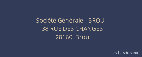 Société Générale - BROU 