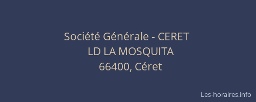 Société Générale - CERET 
