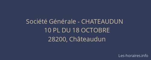 Société Générale - CHATEAUDUN 