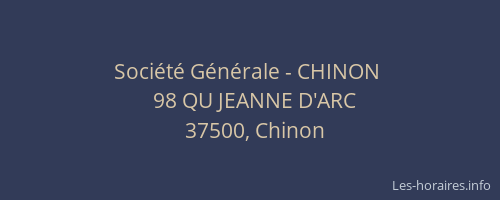 Société Générale - CHINON 