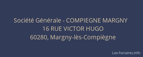 Société Générale - COMPIEGNE MARGNY 