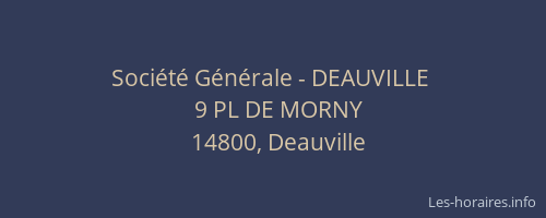 Société Générale - DEAUVILLE 