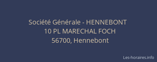 Société Générale - HENNEBONT 