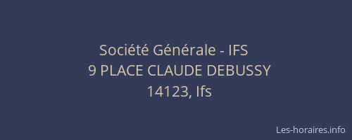 Société Générale - IFS 