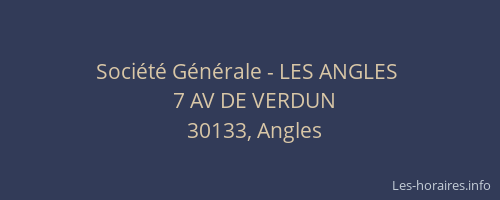 Société Générale - LES ANGLES 