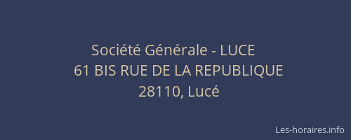 Société Générale - LUCE 