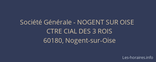 Société Générale - NOGENT SUR OISE 