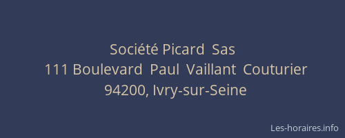 Société Picard  Sas