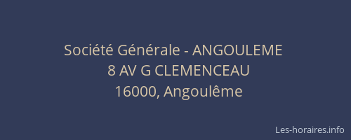 Société Générale - ANGOULEME 