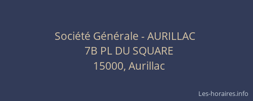 Société Générale - AURILLAC 