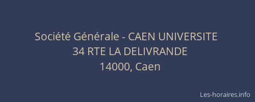 Société Générale - CAEN UNIVERSITE 