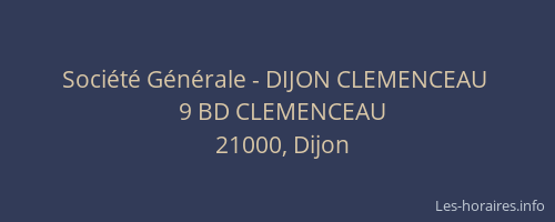 Société Générale - DIJON CLEMENCEAU 