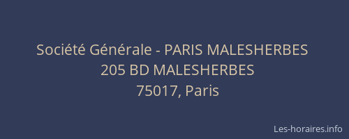 Société Générale - PARIS MALESHERBES 