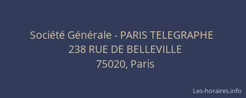 Société Générale - PARIS TELEGRAPHE 