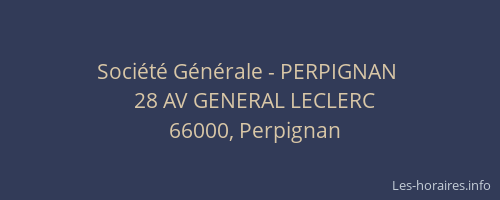 Société Générale - PERPIGNAN 