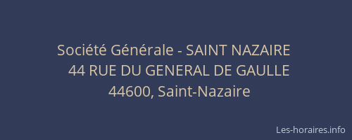 Société Générale - SAINT NAZAIRE 