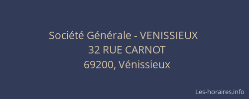 Société Générale - VENISSIEUX 