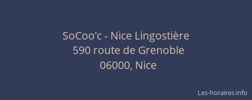 SoCoo'c - Nice Lingostière