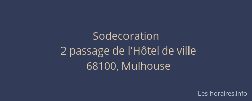 Sodecoration
