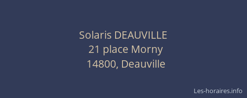 Solaris DEAUVILLE