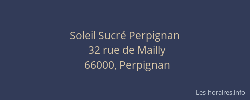 Soleil Sucré Perpignan