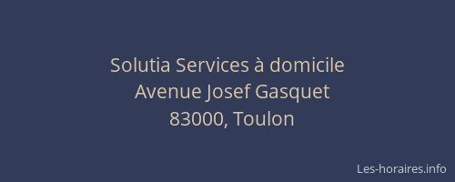 Solutia Services à domicile