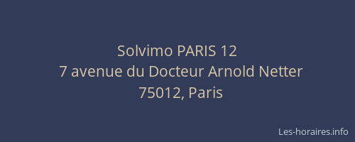 Solvimo PARIS 12