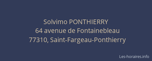 Solvimo PONTHIERRY