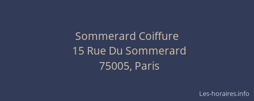 Sommerard Coiffure