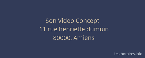 Son Video Concept