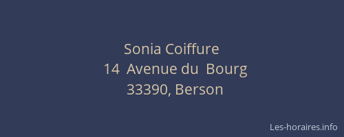 Sonia Coiffure