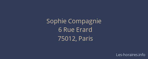 Sophie Compagnie