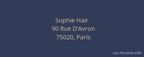 Sophie Hair