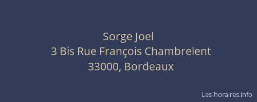 Sorge Joel