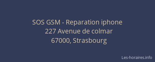 SOS GSM - Reparation iphone