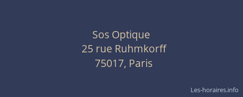 Sos Optique